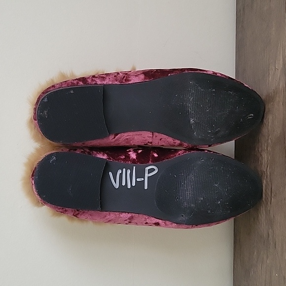 Steve Madden Kaden Mauve Velvet Fur Mules / Loafers - size 7 - Picture 14 of 14